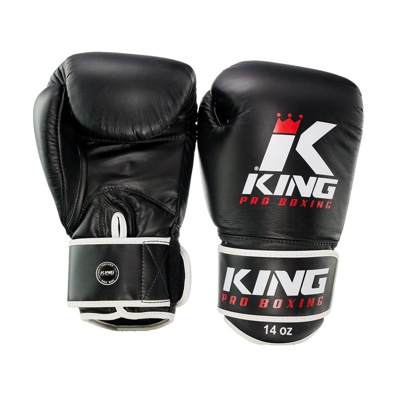 King Pro Boxing King Pro Boxing Kickboks Handschoenen Zwart KPB/BG 3 Leder
