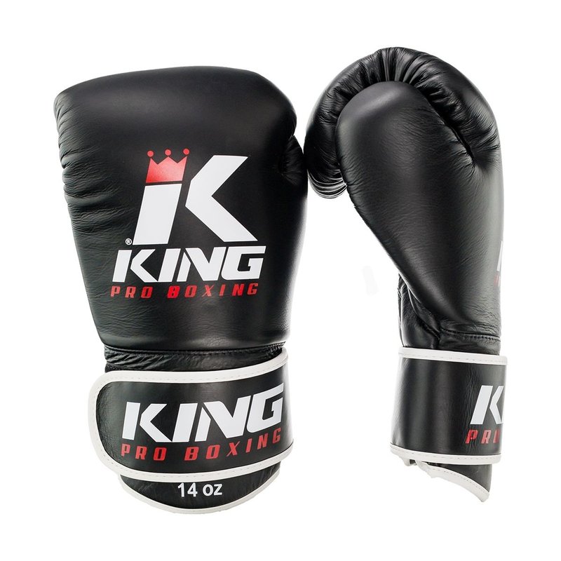 King Pro Boxing King Pro Boxing Kickboks Handschoenen Zwart KPB/BG 3 Leder