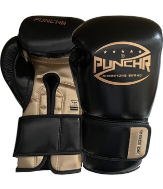 PunchR™  PunchR™ Pro Range Boxhandschuhe Schwarz Gold
