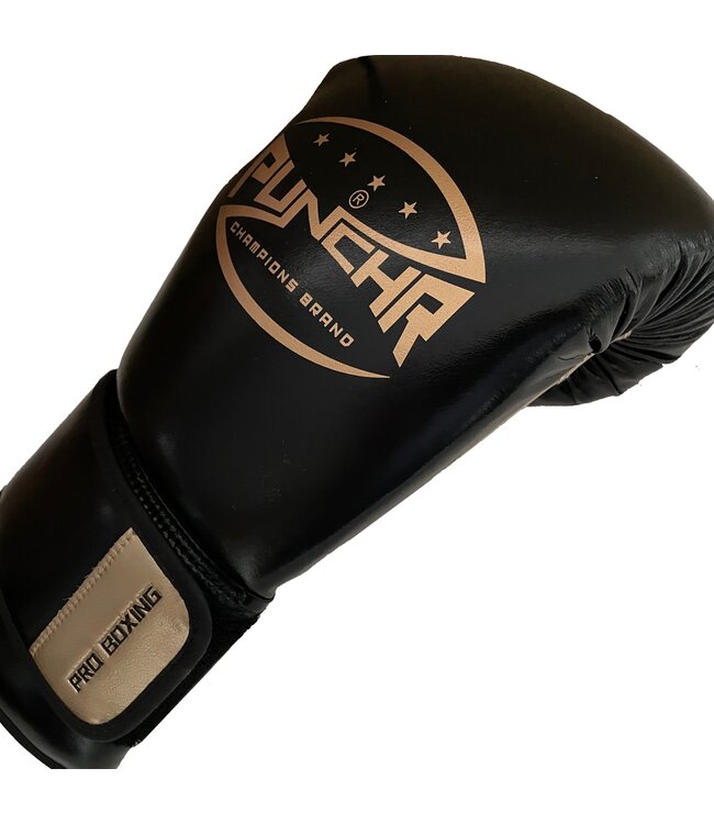 PunchR™  PunchR™ Pro Range Boxhandschuhe Schwarz Gold