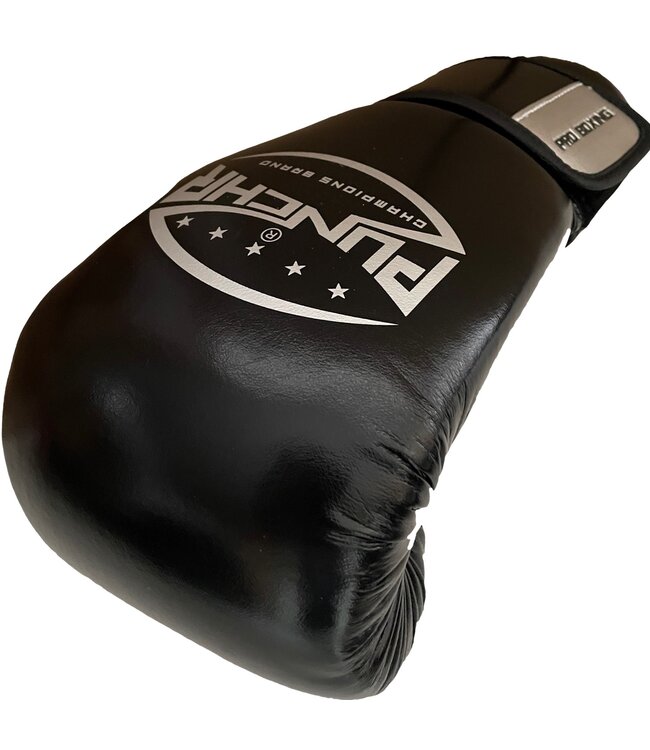 PunchR™  PunchR™ Pro Range Boxhandschuhe Schwarz Silber