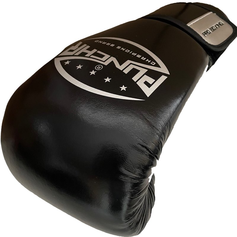 PunchR™  PunchR™ Pro Range Boxhandschuhe Schwarz Silber