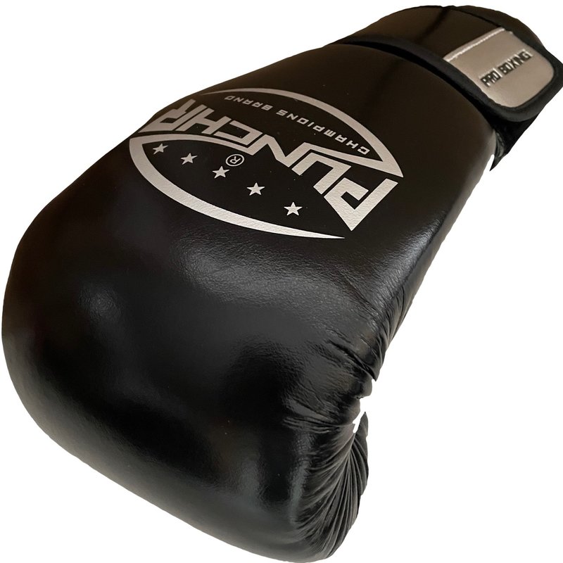 PunchR™  PunchR™ Pro Range Boxing Gloves Black Silver