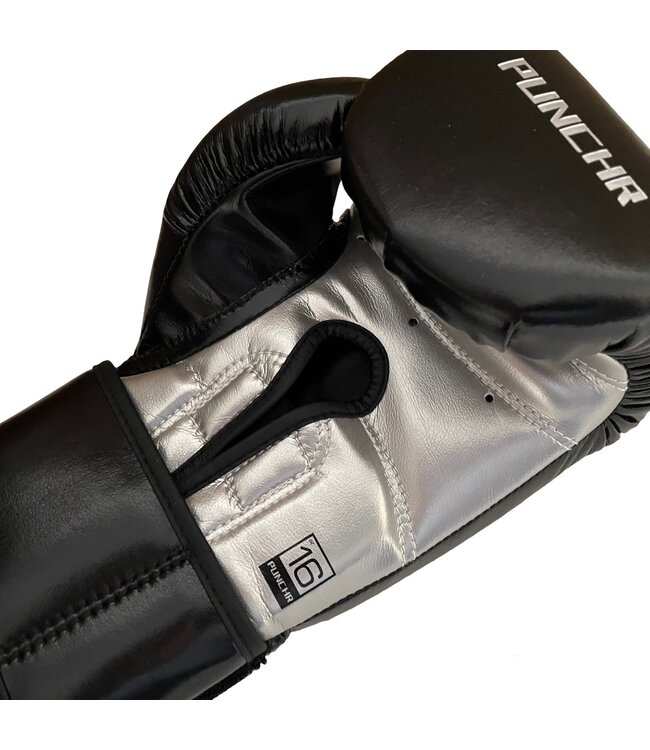 PunchR™  PunchR™ Pro Range Boxing Gloves Black Silver
