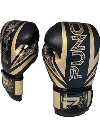 Venum Lightning Hook and Loop Boxing Gloves - Gold/Black