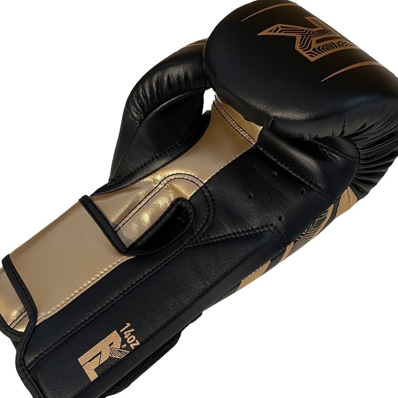 PunchR™  PunchR™ Boxhandschuhe Electric Schwarz Gold Mikrofaser