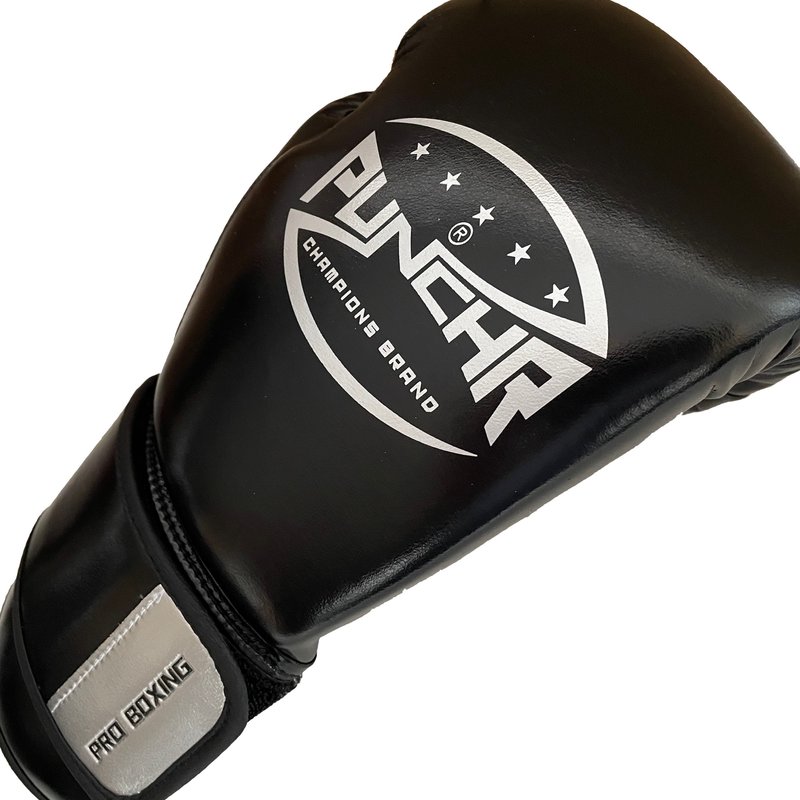 PunchR™  PunchR™ Pro Range Boxhandschuhe Schwarz Silber