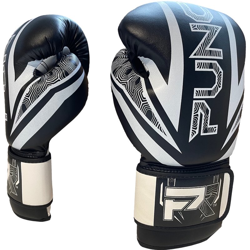 PunchR™  PunchR™ Electric Boxing Gloves Black White Microfiber