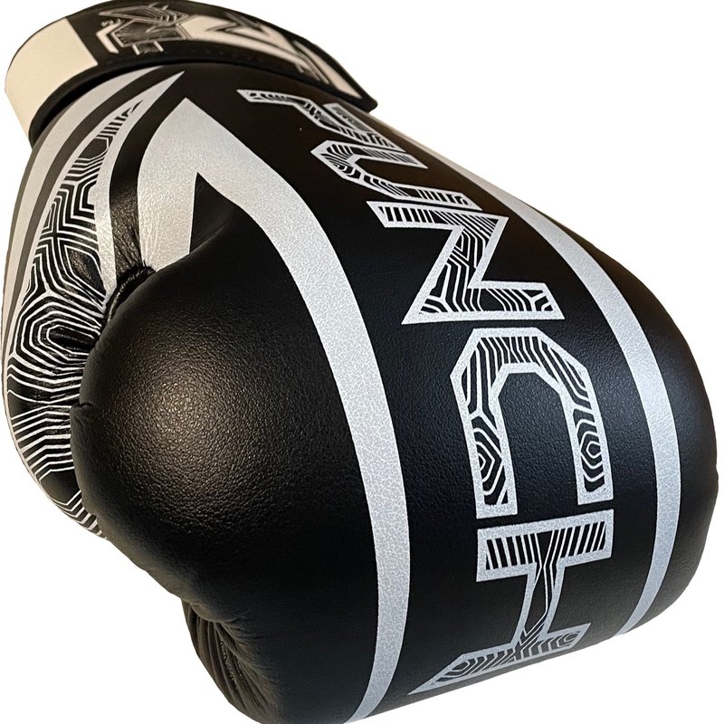 PunchR™  PunchR™ Boxhandschuhe Electric Schwarz Weiß Mikrofaser