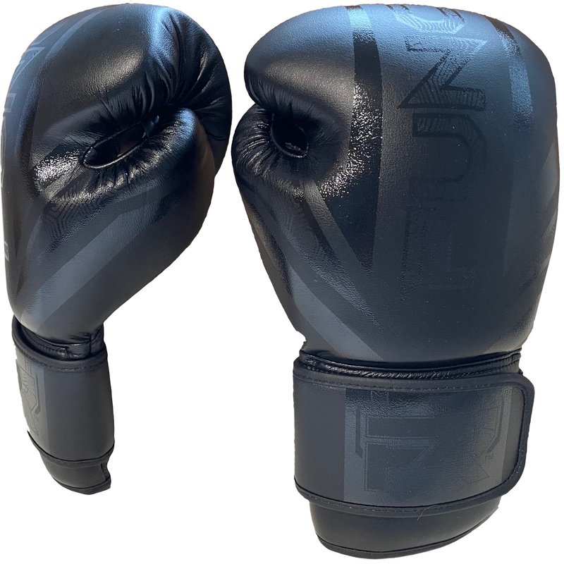 PunchR™  PunchR™ Boxhandschuhe Electric Schwarz Schwarz Mikrofaser