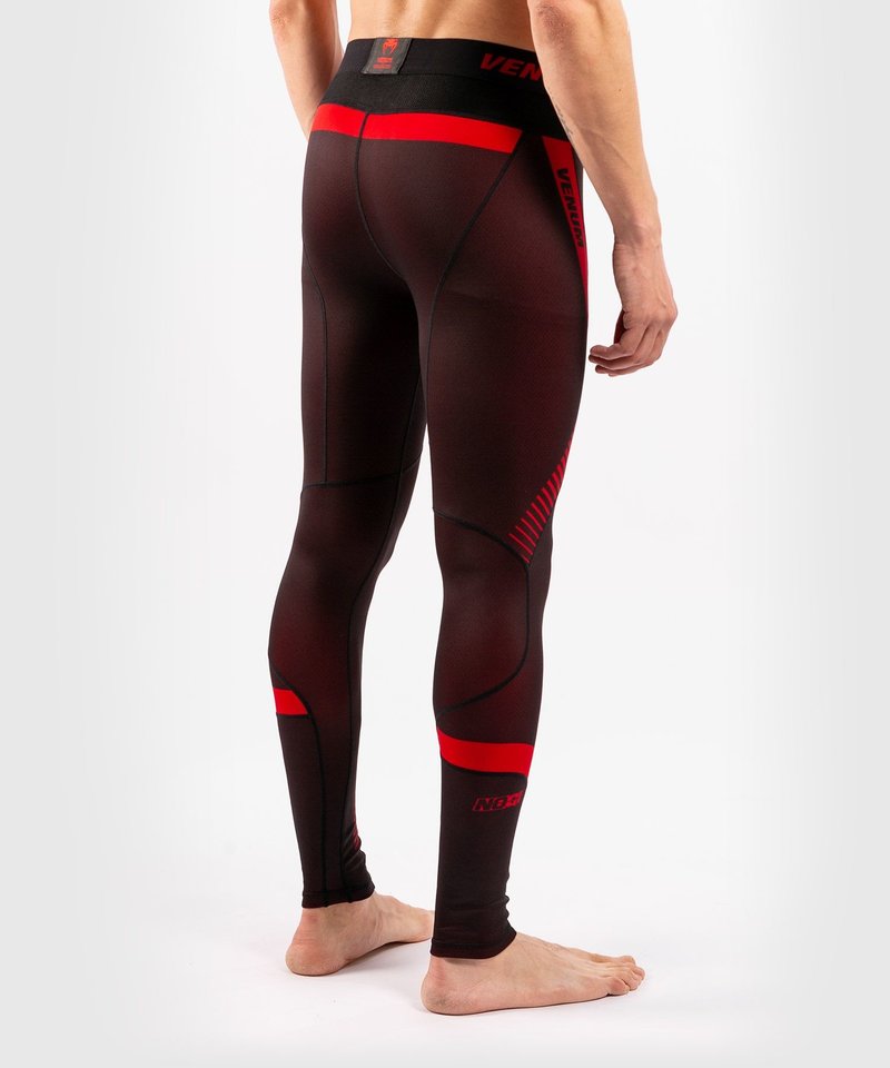 Venum Venum No Gi 3.0 Kompressionshose Tights Schwarz Rot