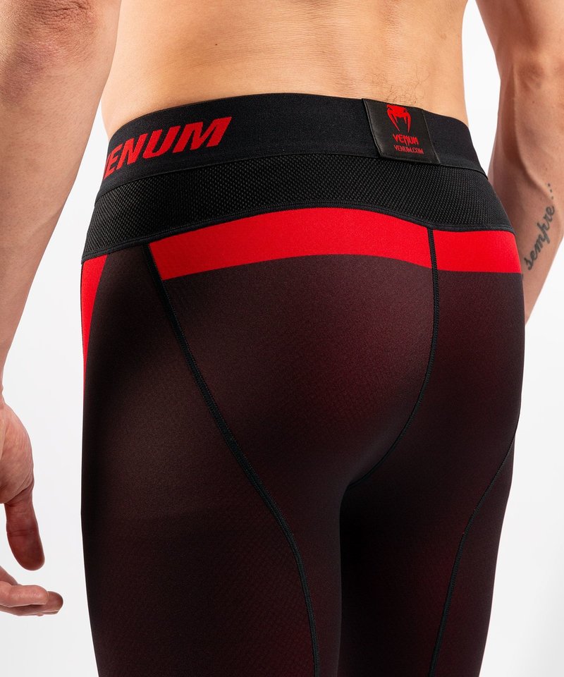 Venum Venum No Gi 3.0 Compression Pants Tights Black Red