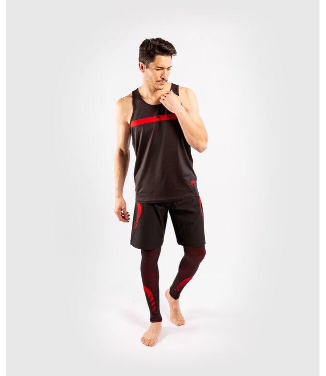 Venum No Gi 3.0 Kompressionshose Tights Schwarz Rot
