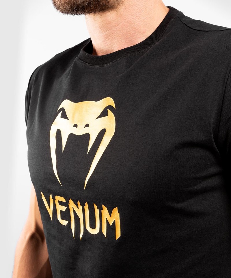 Venum Venum Classic T-shirt Zwart Goud