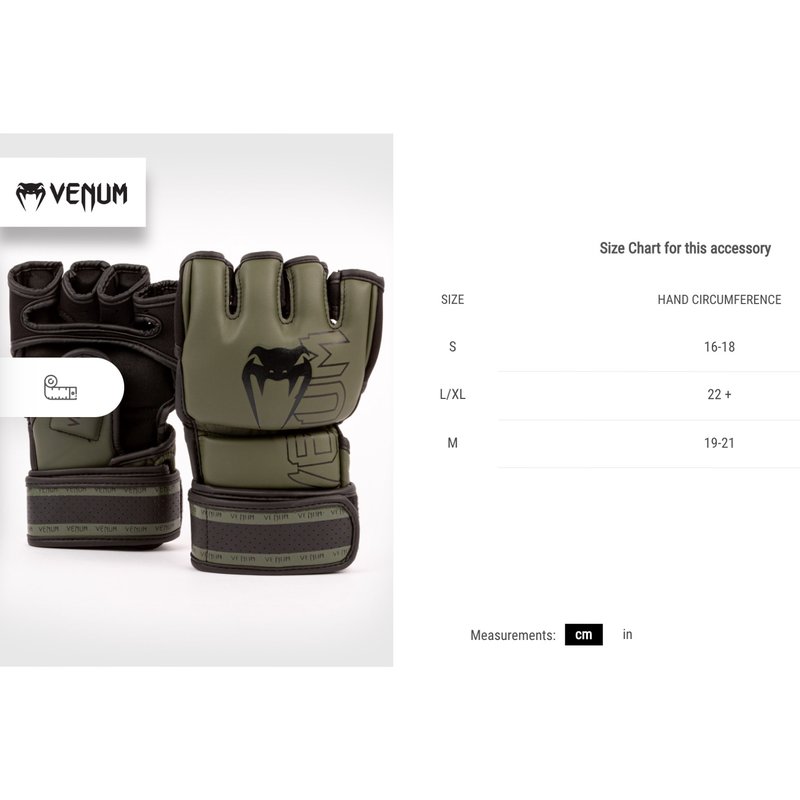 Gants de MMA Venum Impact 2.0 - Khaki/Noir - S : : Sports et  Loisirs