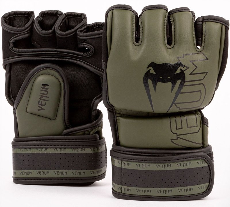 Venum Venum Impact 2.0 MMA Handschuhe Skintex Khaki Schwarz