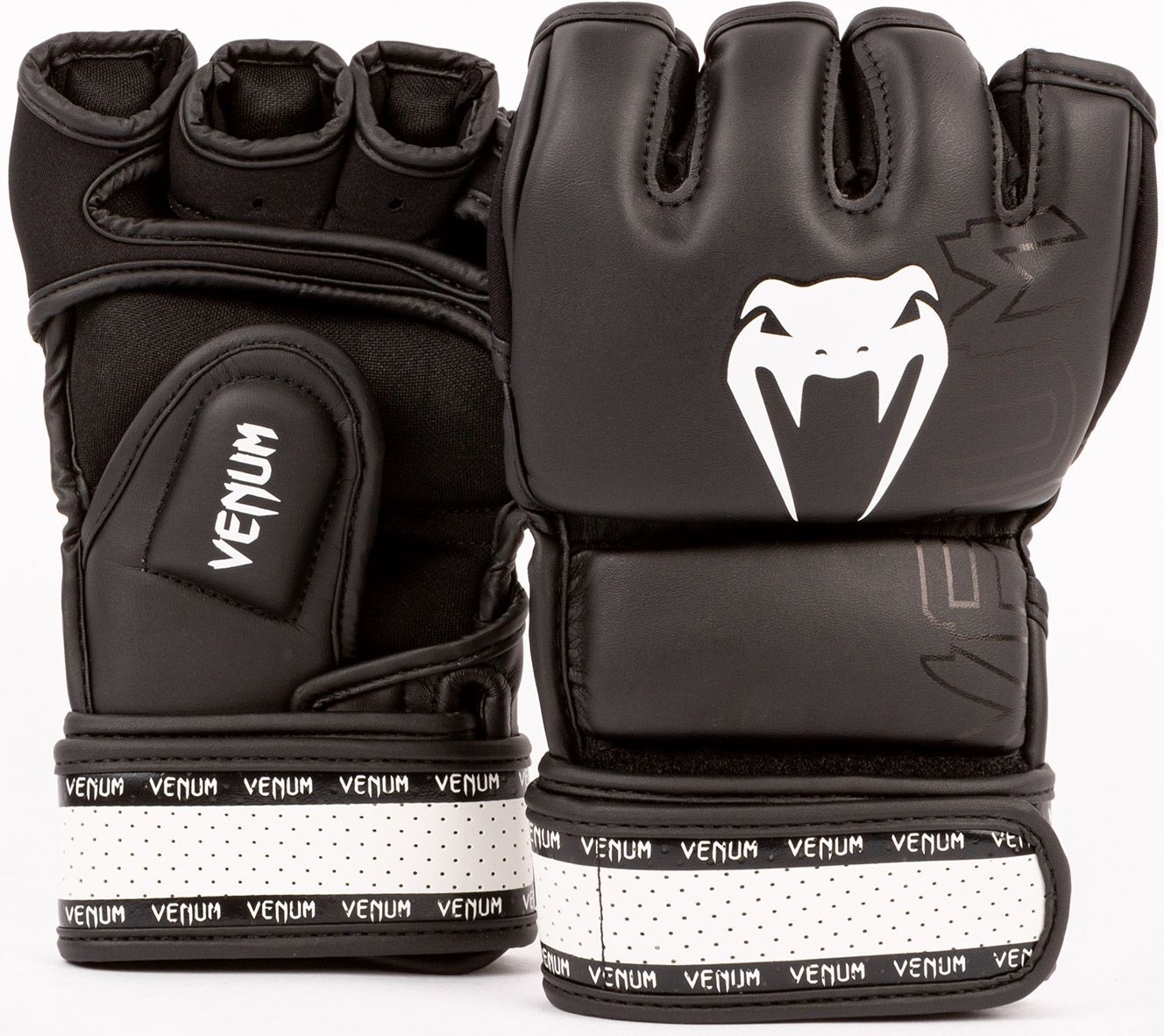 Venum Impact 2.0 MMA Gloves Skintex Khaki White - FIGHTWEAR SHOP