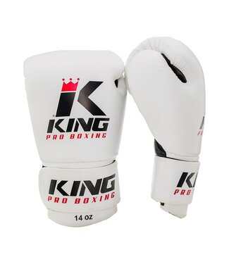 King Pro Boxing King Pro Boxing Bokshandschoenen Wit KPB/BG 2 Leder
