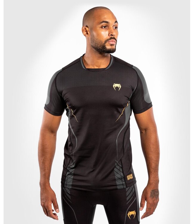 Venum Venum Athletics Dry Tech T-shirt Zwart Goud