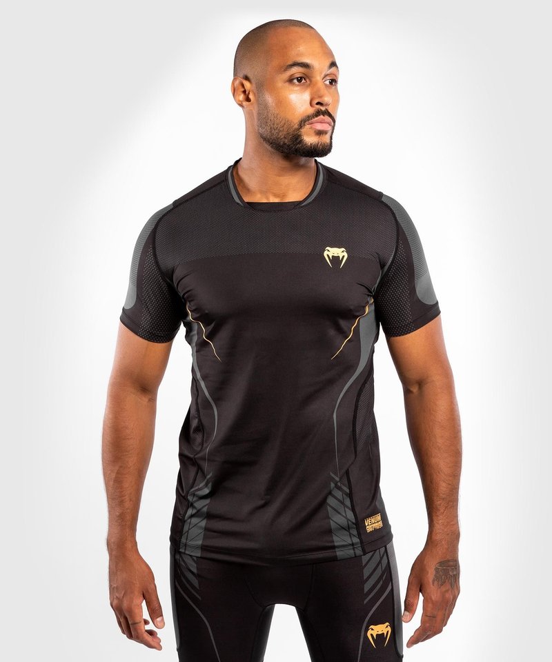 Venum Venum Athletics Dry Tech T-Shirt Schwarz Gold