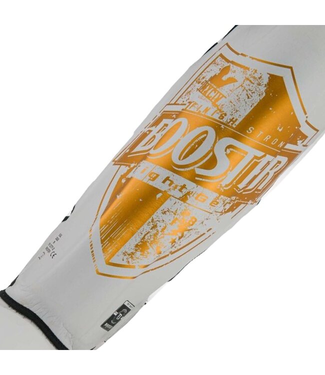 Booster Kickboks Scheenbeschermers BSG Pro Shield 1 Wit Goud
