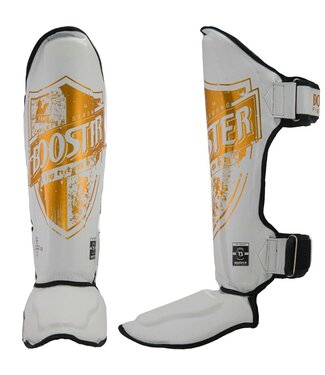 Booster Booster Kickboxen Schienbeinschützer BSG Pro Shield 1 Weiß Gold
