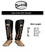 PunchR™ Electric Muay Thai Kickboks Scheenbeschermers Zwart Goud Microfiber