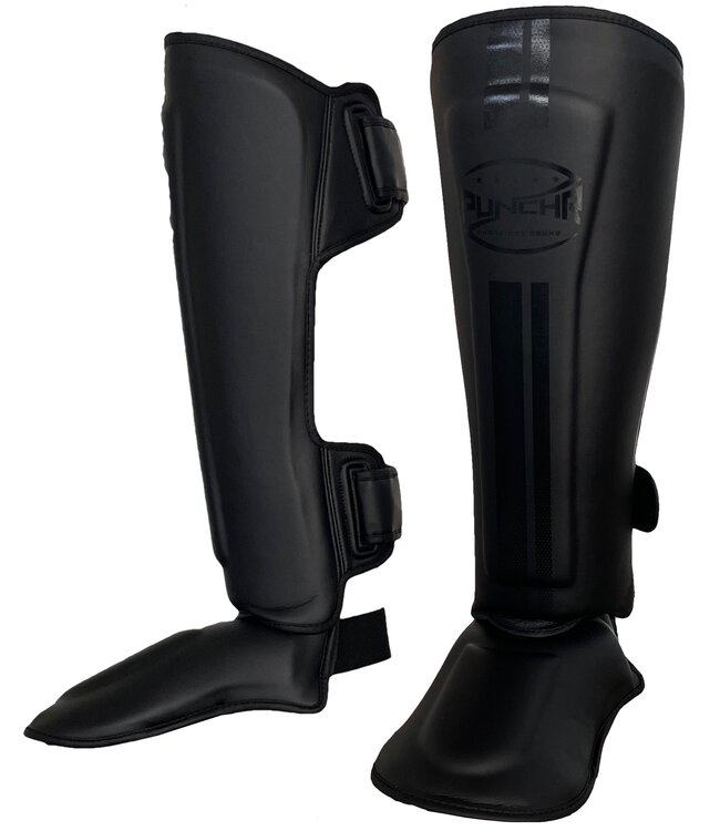 PunchR™ Pro Range Shinguards Black Fade Black