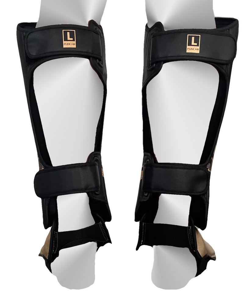 PunchR™  PunchR™ Pro Range Shinguards Black Fade Gold