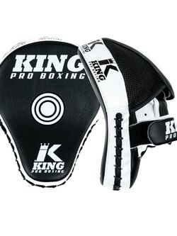 King Pro Boxing King Pro Boxing Hand Pads Focus Mitts KPB/FM 2 Revo Black White