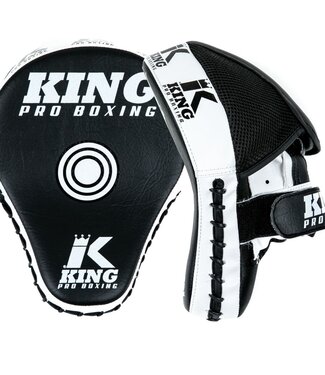 King Pro Boxing King Pro Boxing Hand Pads Focus Mitts KPB/FM 2 Revo Schwarz Weiß