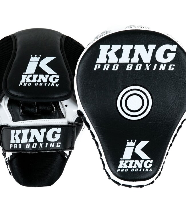 King Pro Boxing King Pro Boxing Handpads Focus Mitts KPB/FM 2 Revo Zwart Wit