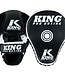 King Pro Boxing Hand Pads Focus Mitts KPB/FM 2 Revo Black White