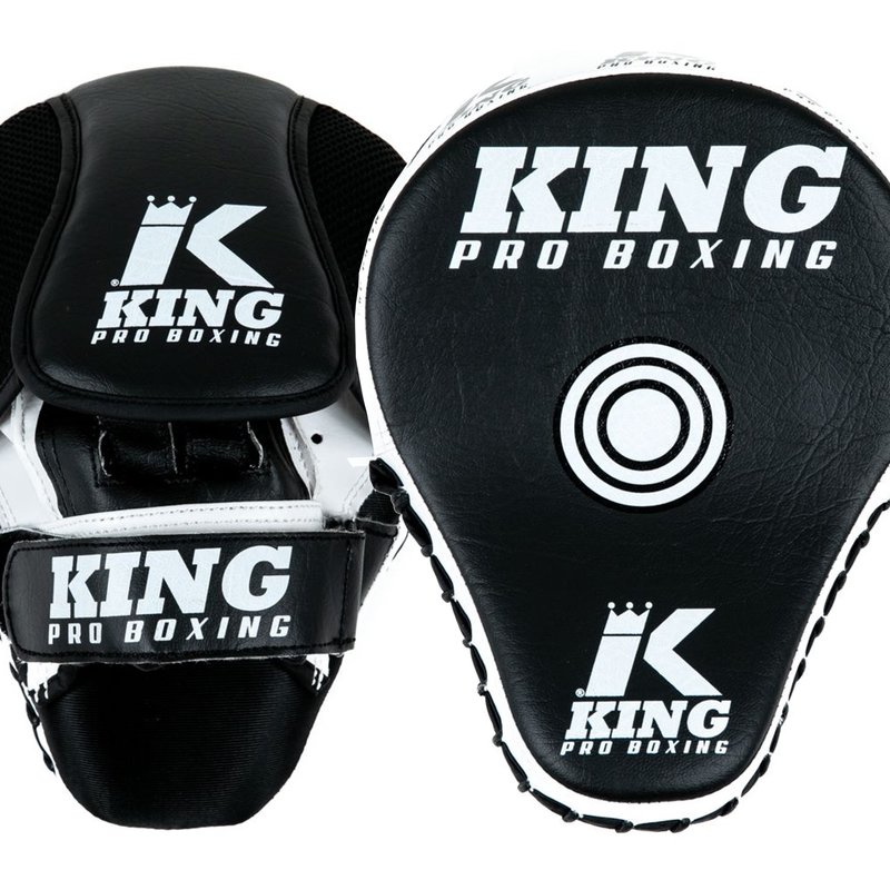 King Pro Boxing King Pro Boxing Handpads Focus Mitts KPB/FM 2 Revo Zwart Wit