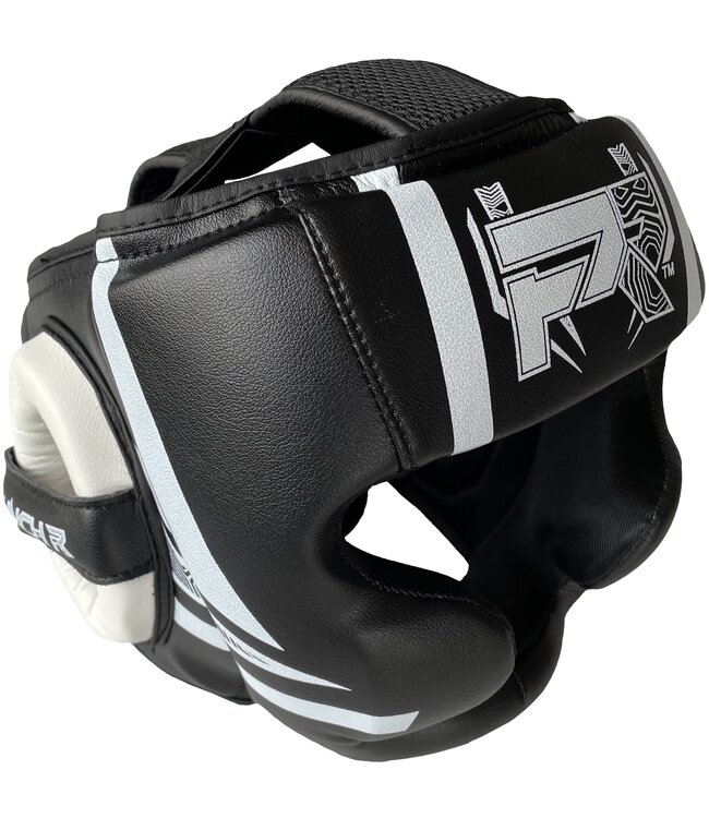 PunchR™  PunchR Martial Arts Headgear Electric Black White