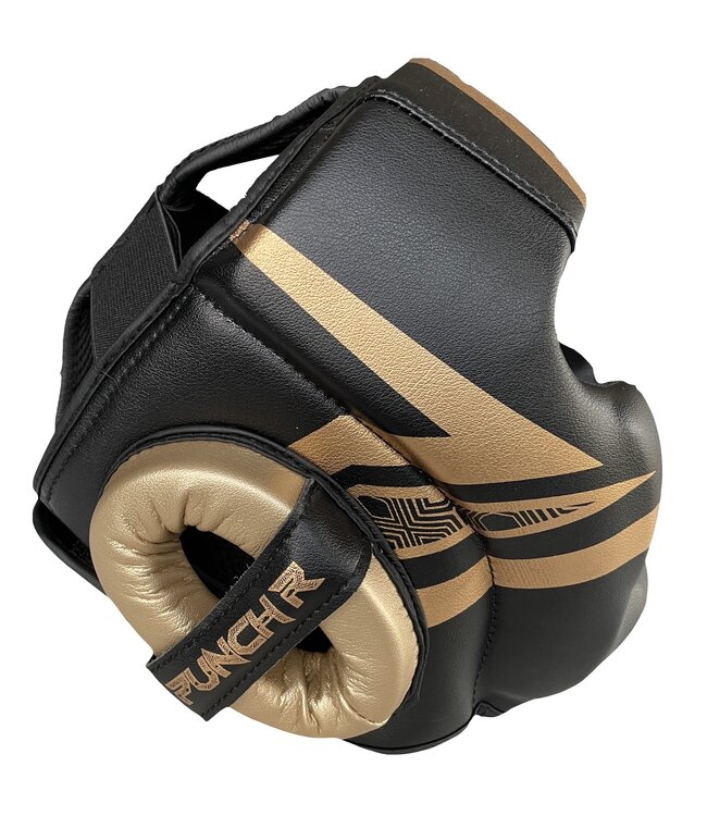 PunchR Martial Arts Kopfbedeckung Electric Schwarz Gold
