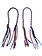 Booster Muay Thai Prajied Red White Blue per Pair