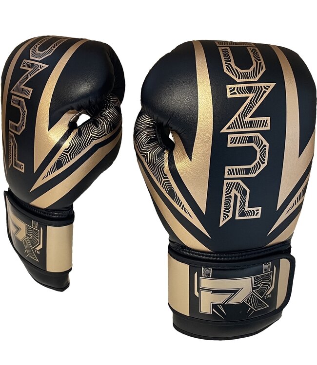 PunchR Kinder Boxhandschuhe Electric Schwarz Gold