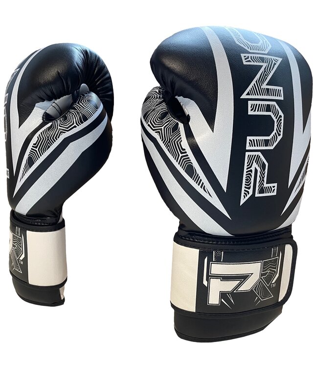 PunchR Kinder Boxhandschuhe Electric Schwarz Weiß