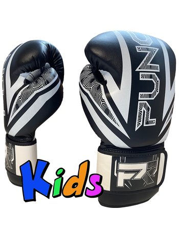 PunchR™  PunchR Kinder Boxhandschuhe Electric Schwarz Weiß