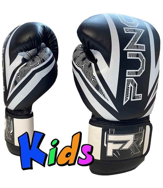 PunchR™ Kids Bokshandschoenen Electric Zwart Wit