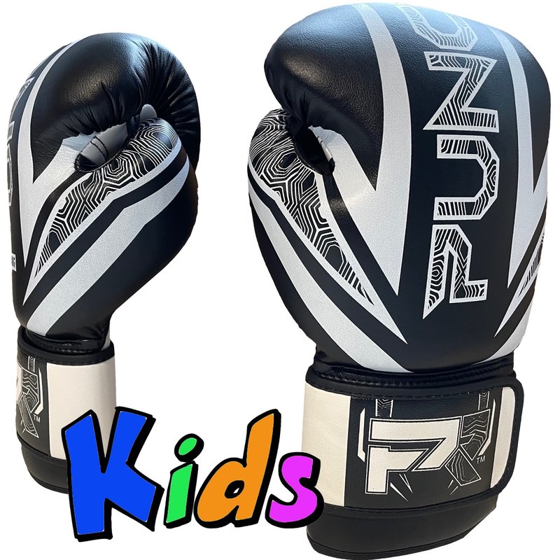 PunchR™  PunchR™ Kids Boxing Gloves Electric Black White