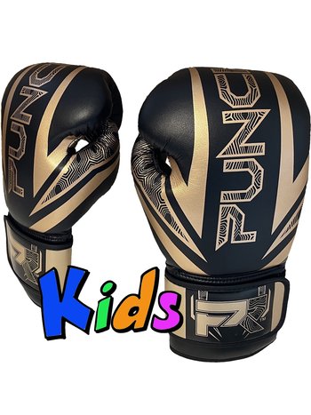 PunchR™  PunchR™ Kids Boxing Gloves Electric Black Gold