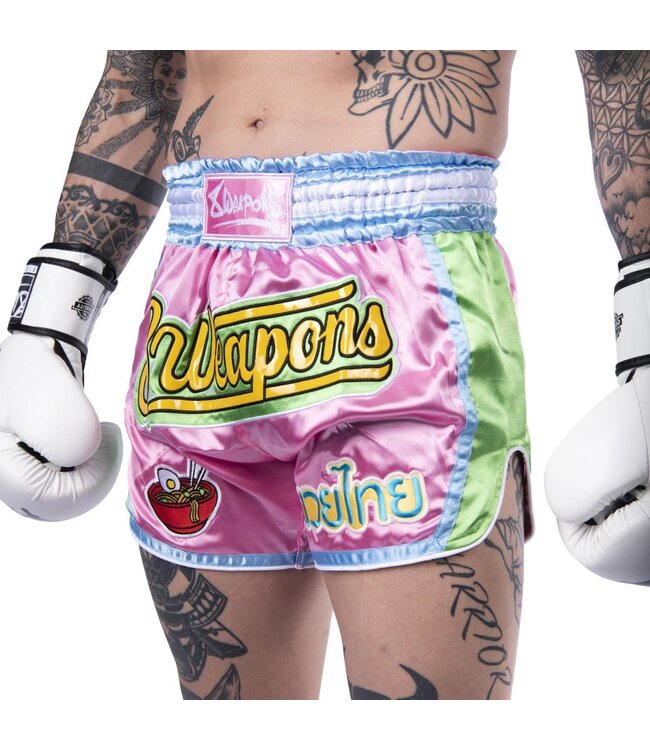 8 Weapons Muay Thai Short Yummie Pink
