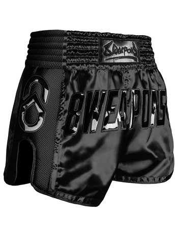 8 Weapons 8 WEAPONS Muay Thai Short Super Mesh Noir Zwart