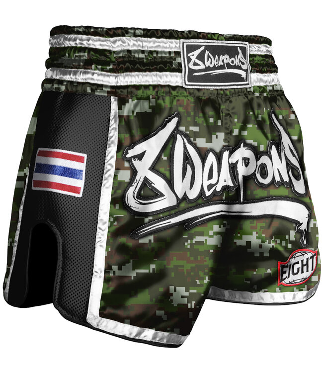 8 WEAPONS Muay Thai Shorts Super Mesh Camo