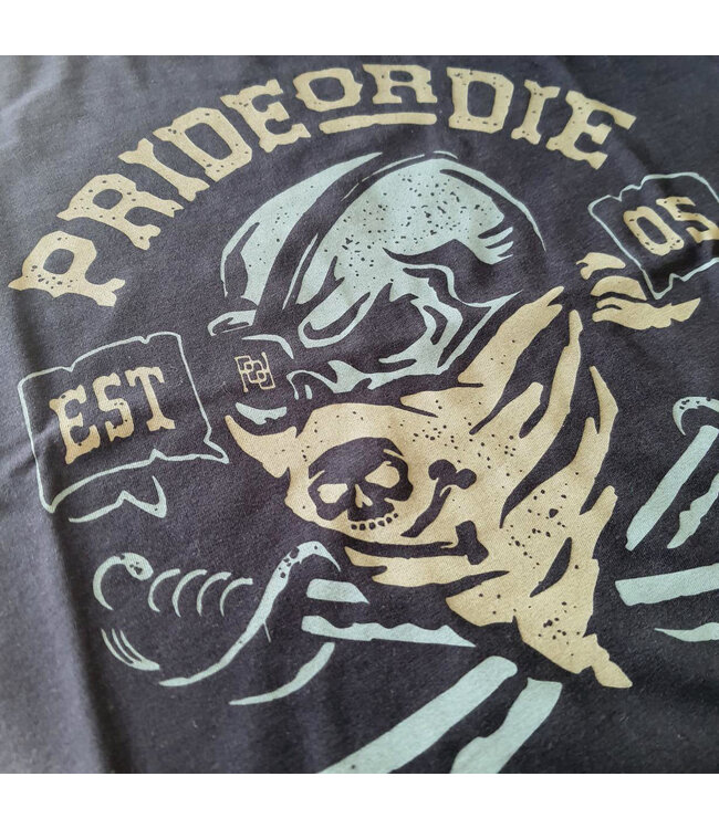 PRiDE or DiE Pirate T-Shirt Black