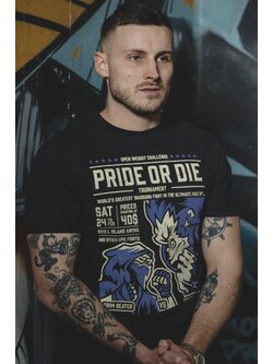 Pride or Die PRiDE or DiE Versus T-Shirt Schwarz
