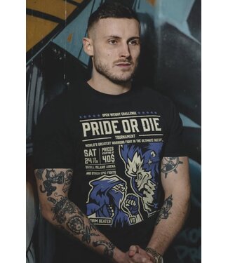 Pride or Die PRiDEorDiE  Versus T Shirt Zwart
