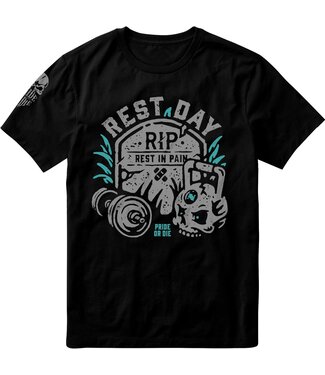 Pride or Die PRiDEorDiE "Rest Day" T-Shirt Black Pride or Die PRiDEorDiE "Rest Day" T-Shirt Black